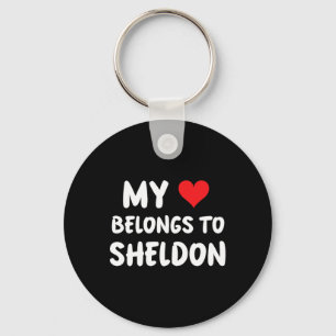Sheldon - My Heart Belongs To Sheldon - Love Key Ring