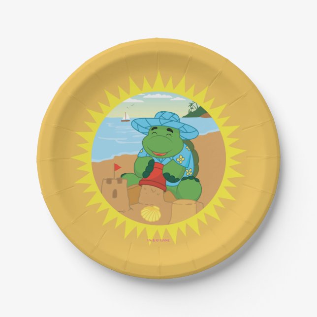 Sheldon on the Beach Paper Plate (Front)