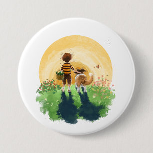 Sheldon the Sheltie 7.5 Cm Round Badge