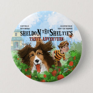 Sheldon the Sheltie 7.5 Cm Round Badge