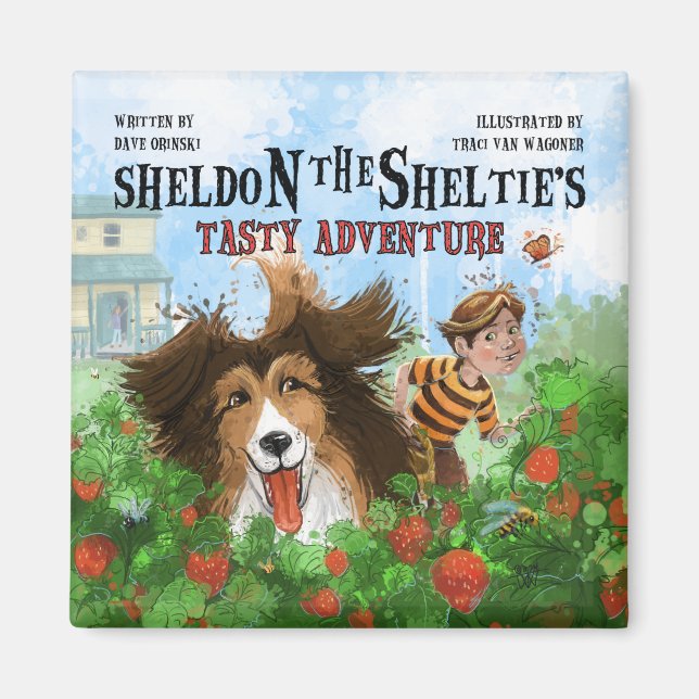 Sheldon the Sheltie Magnet (Front)