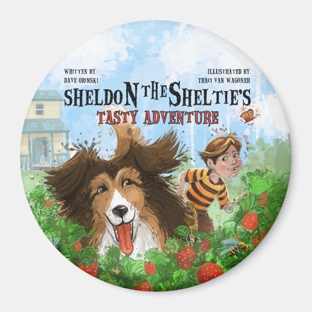 Sheldon the Sheltie Magnet (Front)