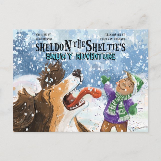 Sheldon the Sheltie Postcard (Front)