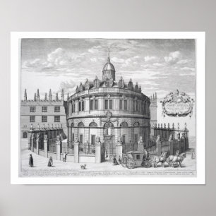 Sheldonian Theatre, Oxford, from 'Oxonia Illustrat Poster