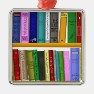 shelf books library reading metal tree decoration