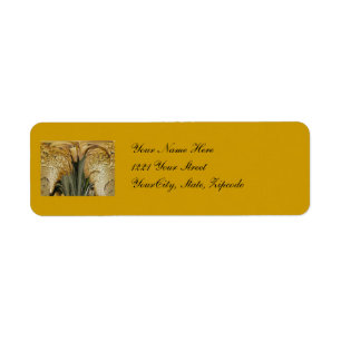 Shelf Fungus Abstract Address Label