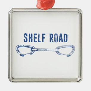 Shelf Road Climbing Quickdraw Metal Tree Decoration