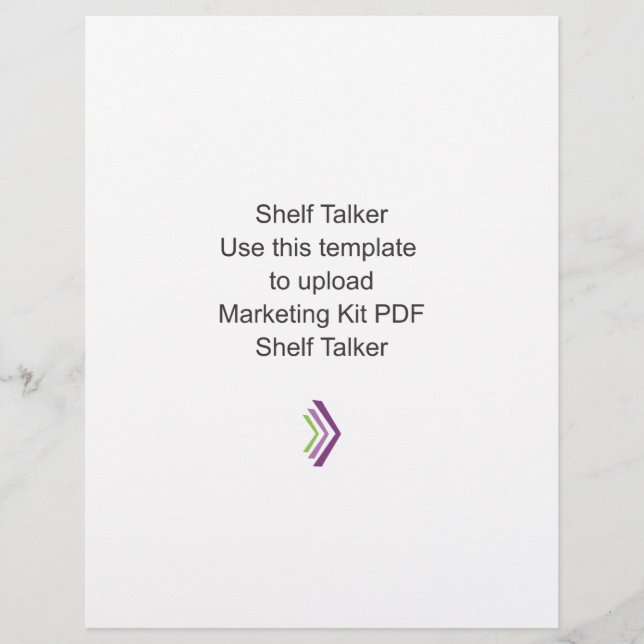 Shelf Talker Marketing Kit Template (Front)
