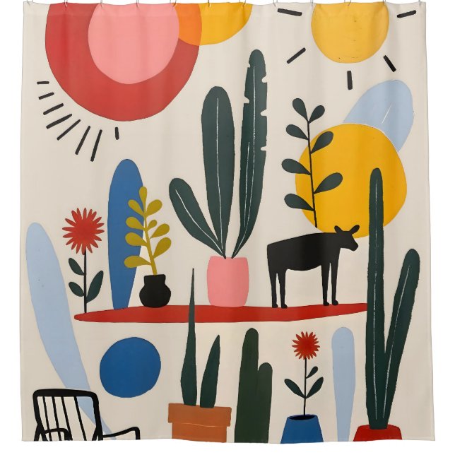 Shelfie Shower Curtain (Front)