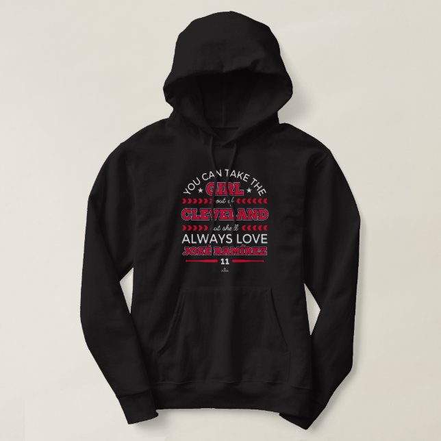 She'll Always Love Jose Ramirez Cleveland MLBPA Hoodie (Design Front)