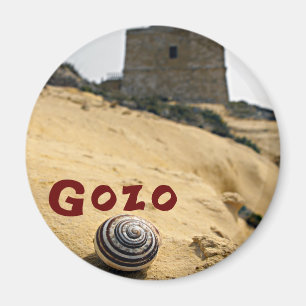 Shell and Tower, Gozo, Malta Magnet