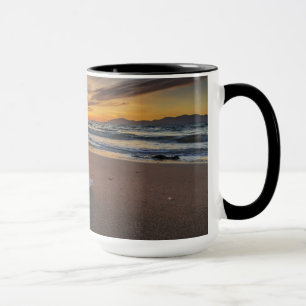 Shell At The Beach At Sunset Kos Island Mug