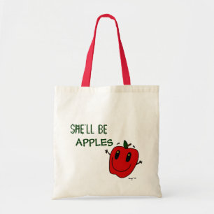 SHE'LL BE APPLES Tote Bag