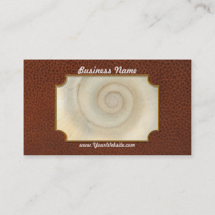 Shell - Conchology - White Spiral Business Card