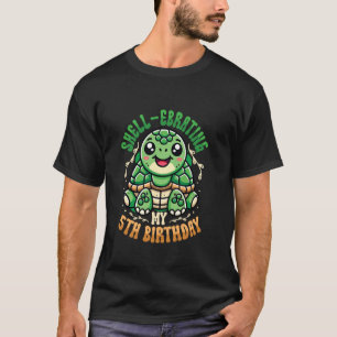 Shell-ebrating My 5th Birthday Turtle T-Shirt
