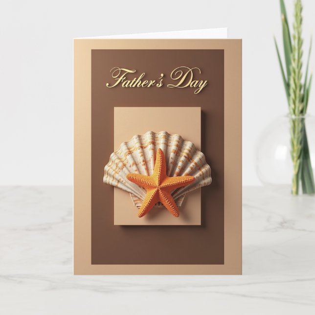 Shell Fathers Day Scene Card (Front)
