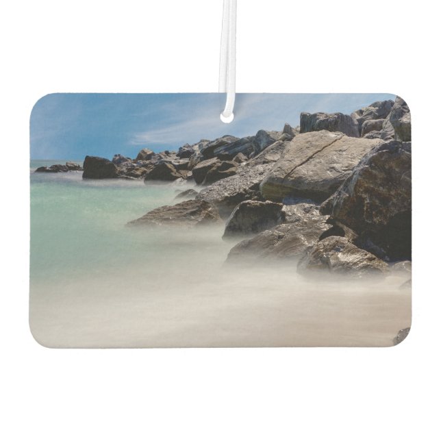 Shell Island Rocks And Waves Air Freshener (Back)