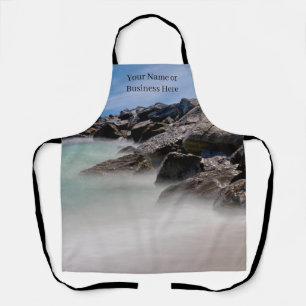 Shell Island Rocks And Waves Apron