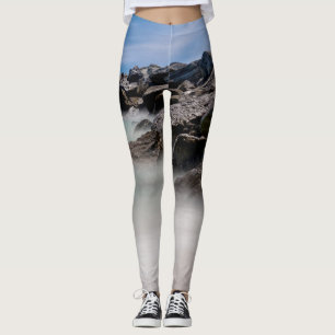 Shell Island Rocks And Waves Leggings