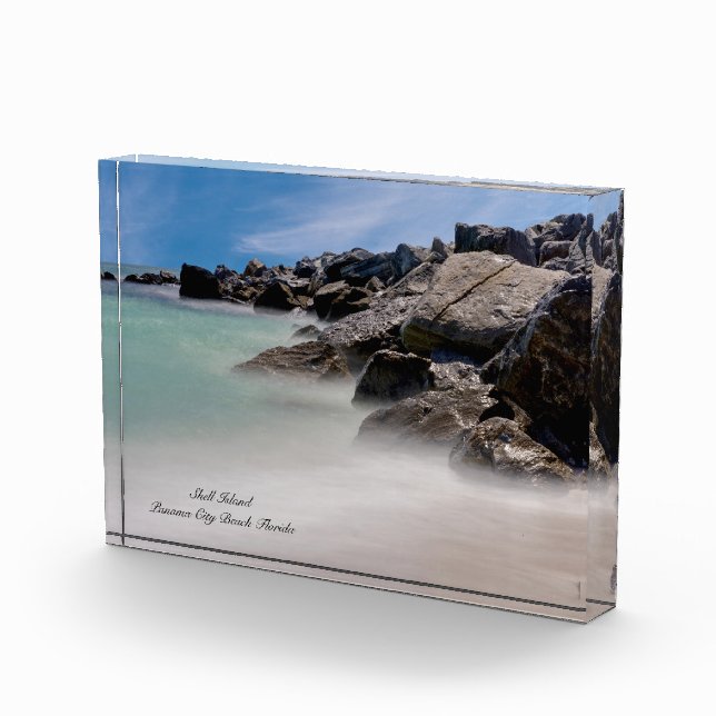 Shell Island Rocks And Waves Photo Block (Right)