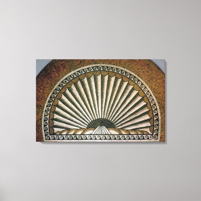 Shell mosaic, Insula II Building I 130-150 AD Canvas Print (Front)