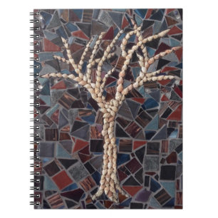 Shell Mosaic Tree Notebook
