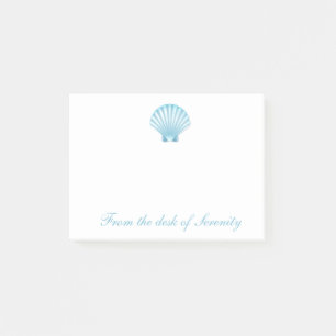 Shell Nautical Blue Seashell Beach Ocean Dreams Post-it Notes