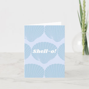 Shell-o Greeting Card