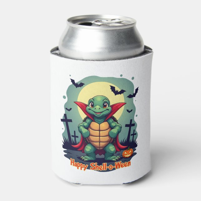Shell-o-Ween Turtle Can Cooler (Can Front)