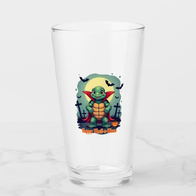 Shell-o-Ween Turtle Glass (Front)