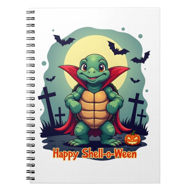 Shell-o-Ween Turtle Notebook (Front)