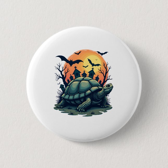 Shell of Screams Turtle 6 Cm Round Badge (Front)
