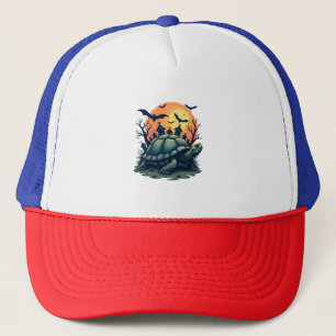 Shell of Screams Turtle Trucker Hat