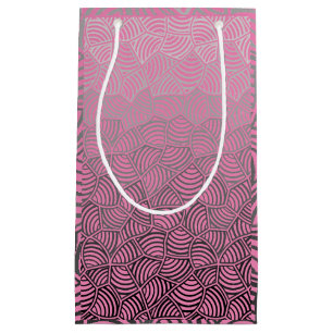 Shell pattern.04.w Pink BG Small Gift Bag