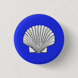 Shell Pattern 3 Cm Round Badge