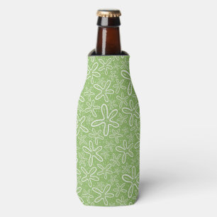 Shell Pattern On Spotted Background Bottle Cooler