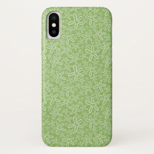 Shell Pattern On Spotted Background iPhone X Case