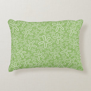 Shell Pattern On Spotted Background Decorative Cushion