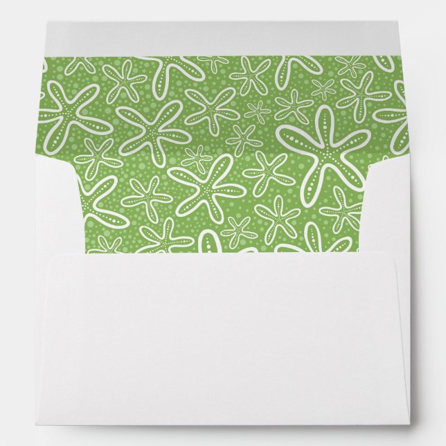 Shell Pattern On Spotted Background Envelopes (Back (Bottom))