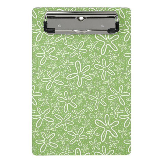 Shell Pattern On Spotted Background Mini Clipboard (Front)