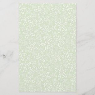 Shell Pattern On Spotted Background Stationery