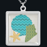 Shell Patterns II Silver Plated Necklace<br><div class="desc">Marine Life</div>