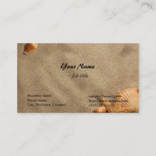 shell, seaside, beach business card
