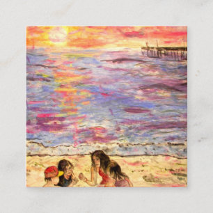 Shell Seekers Square Business Card