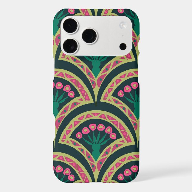 shell shaped green pattern (Back)