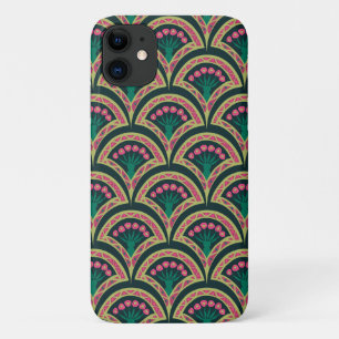shell shaped green pattern Case-Mate iPhone case
