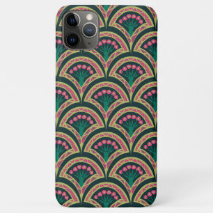 shell shaped green pattern Case-Mate iPhone case