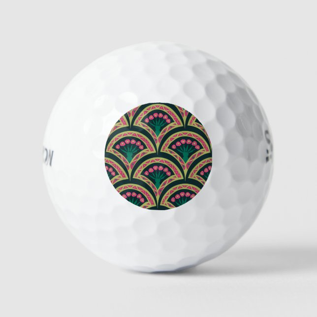 shell shaped green pattern golf balls (Front)