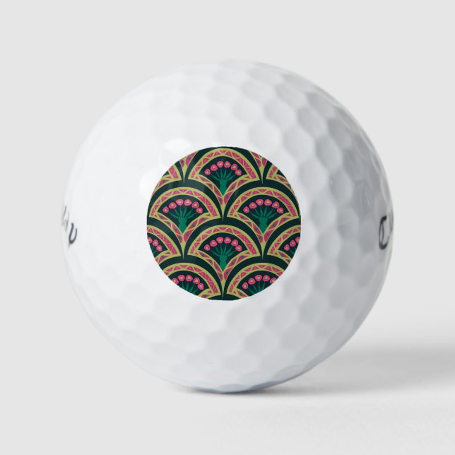 shell shaped green pattern golf balls (Front)