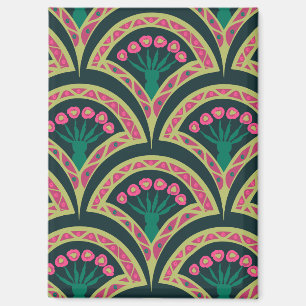 shell shaped green pattern magnet